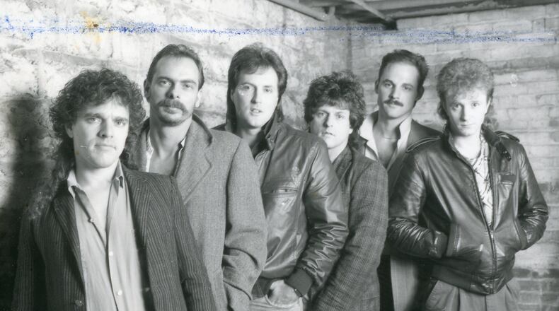 New Music in 1985: From left are Jeff Sandow, Jacque Herenberg, Kenny Aronhalt, Jeff Davis, Jonathan Womacks and Doug Gibson. (Credit: Paul Cronley)