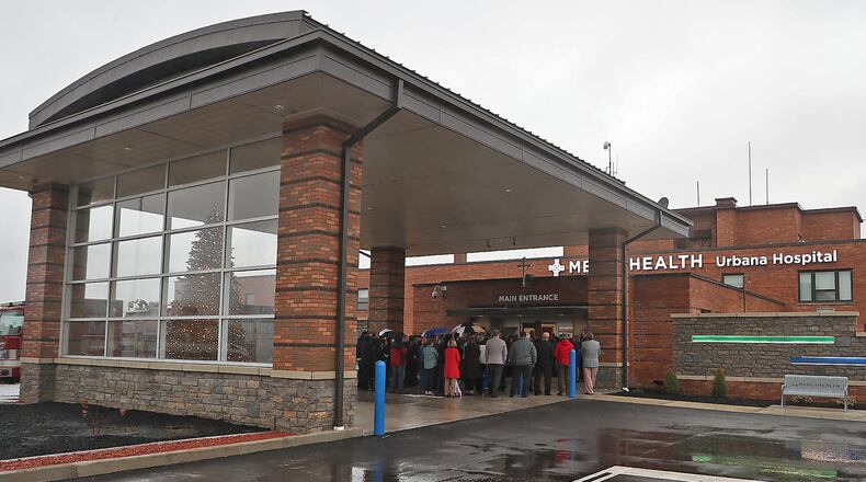 Mercy Health’s Urbana Hospital. BILL LACKEY/STAFF