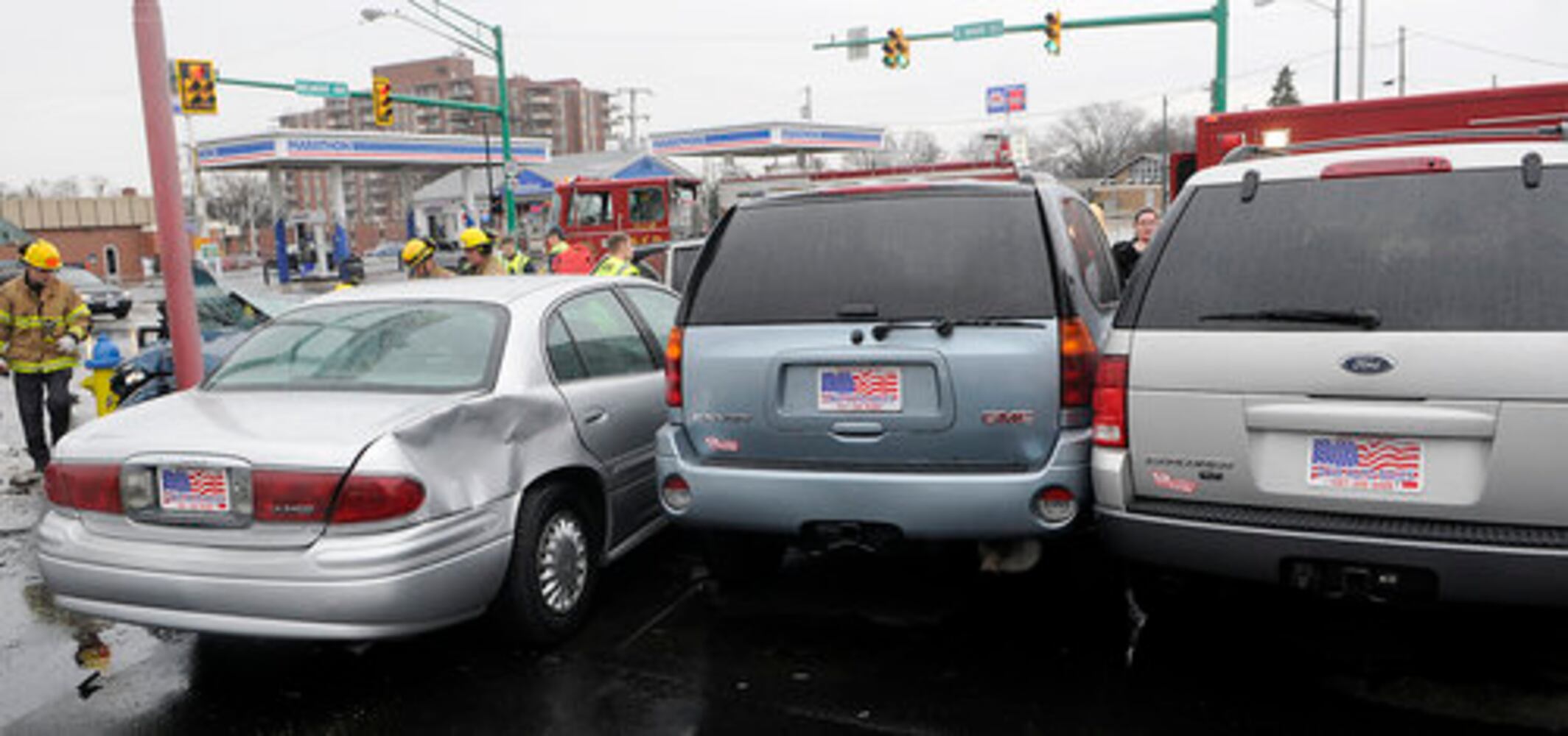 2-car crash on East Main, Belmont