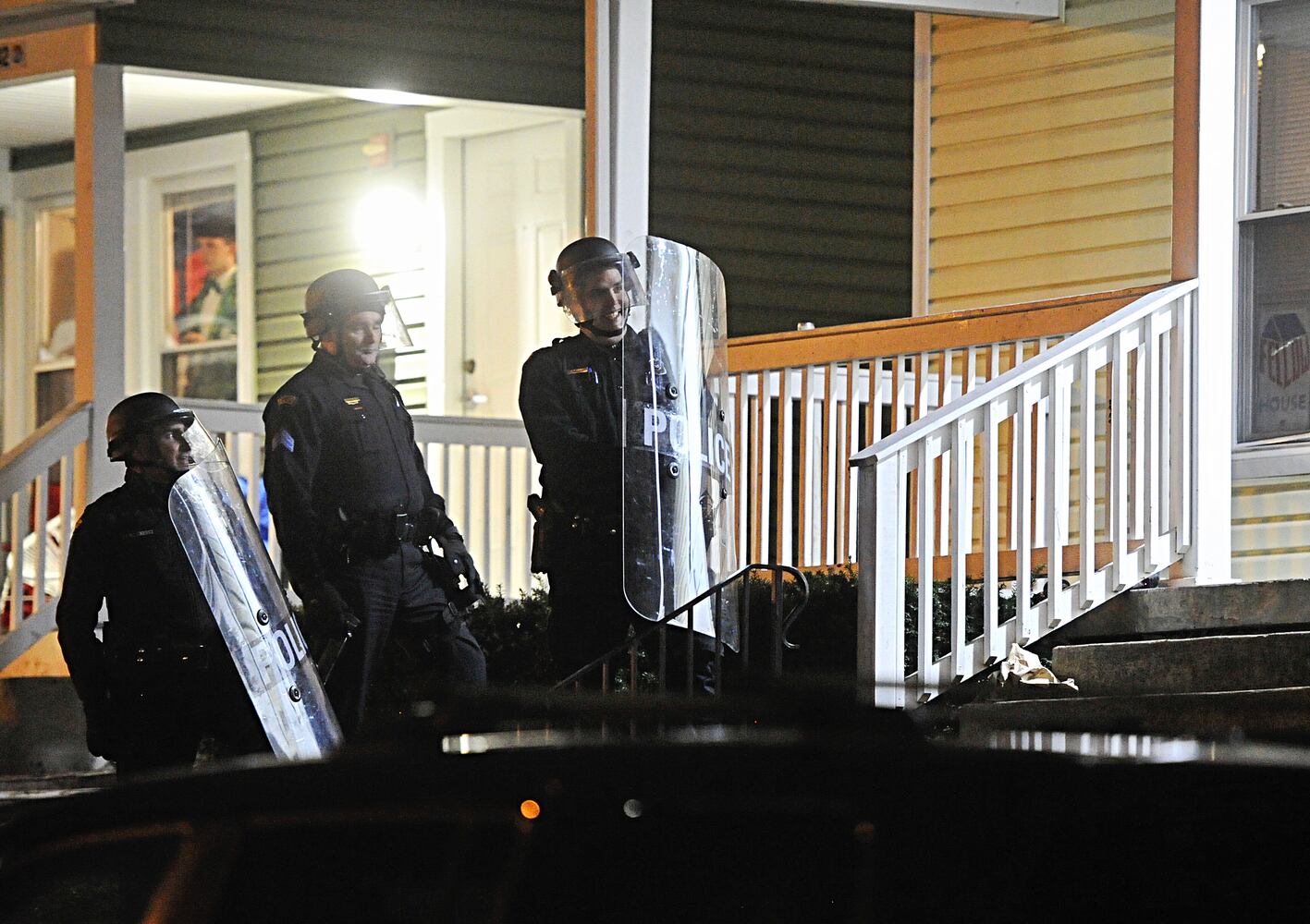 PHOTOS: Police in riot gear on UD campus