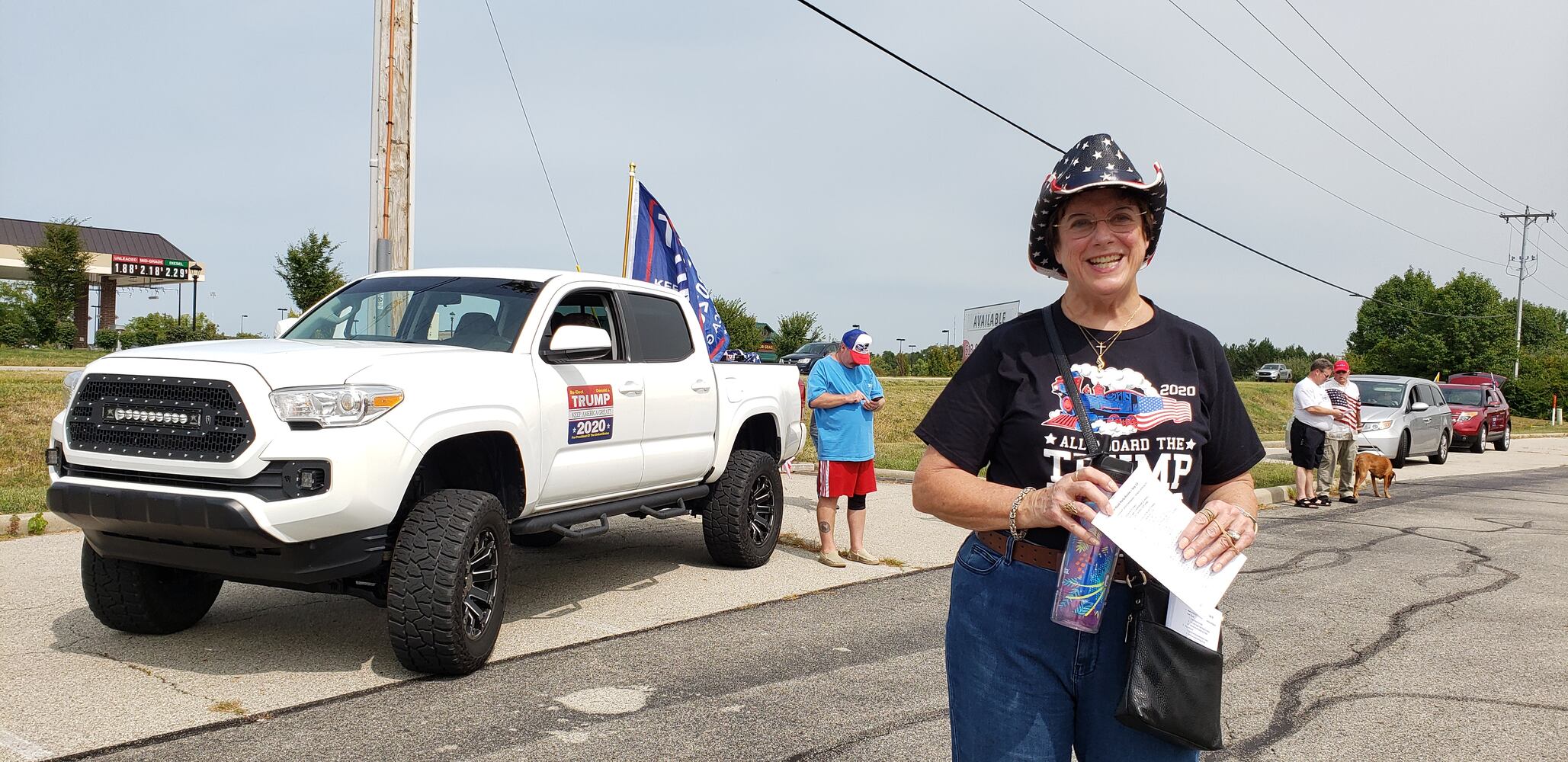 Trump supporters rally in Greene County