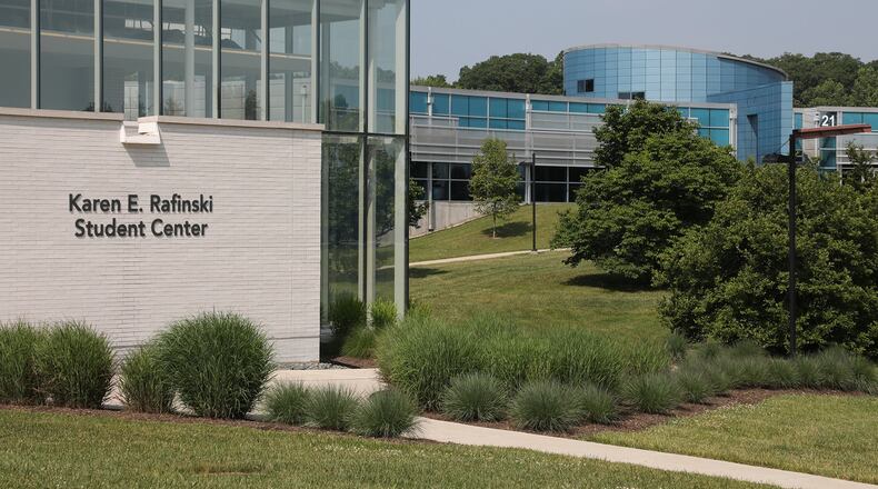 Clark State College is one of eight higher learning institutions to graduate from the Higher Learning Commission’s Assessment Academy, which helps student learning. In this file photo is the Karen E. Rafinski Student Center and the Sara T. Landess Technology and Learning Center at Clark State College. File/Bill Lackey/Staff