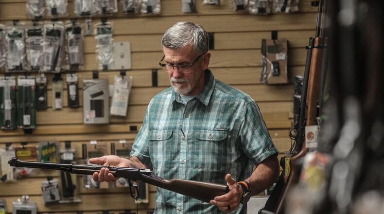 Evan English president of Olde English Outfitters in Tipp City. The store was founded in 1974 and has over 25 full and part-time employees. JIM NOELKER/STAFF