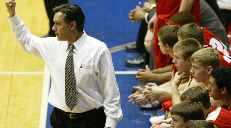 Troy head coach Keith Culley instructs the Trojans. FILE
