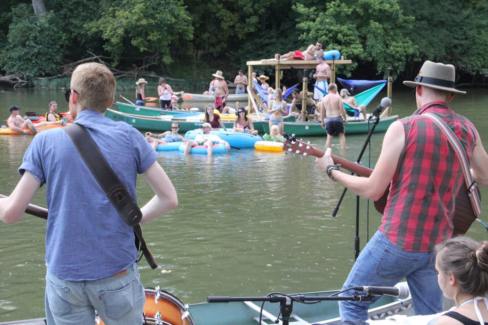 The River Stage at Canoegrass, one of Tomfoolery Outdoors signature events. CONTRIBUTED