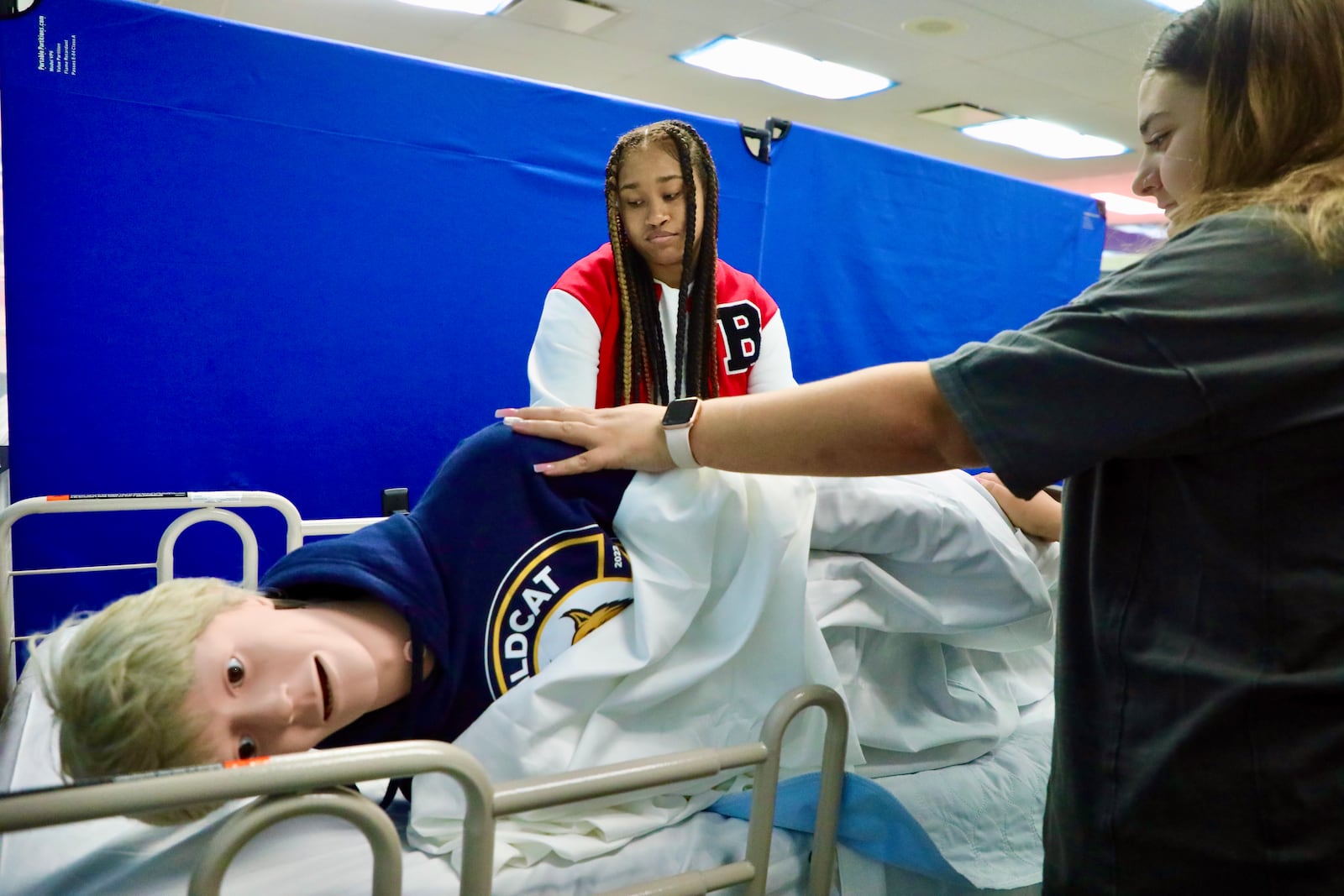 The Springfield City School District’s School of Innovation (SOI) new Patient Care program will allow students to learn basic skills related to being a Certified Nursing Assistant. Contributed