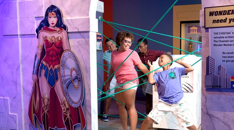 DC SUPER HEROES: Discover Your Superpowers, an exhibition featuring the iconic characters of comics, film and graphic novels, will open at COSI Feb. 8 and run through May 25. Photo: Jennifer Dummett for The Children's Museum
