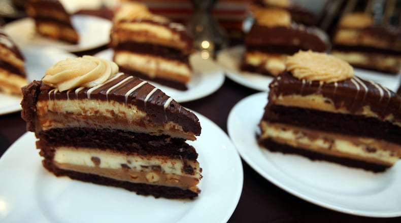 CHICAGO - AUGUST 28: Peanut Butter Cheesecake at The Cheesecake Factory presents American Idol Lee DeWyze to kick off Feeding America's Hunger Action Month at James Hotel on August 28, 2010 in Chicago, Illinois. (Photo by Tasos Katopodis/Getty Images for Feeding America)