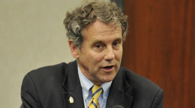 U.S. Sen. Sherrod Brown, D-Ohio. PHOTO/MICHAEL D. PITMAN