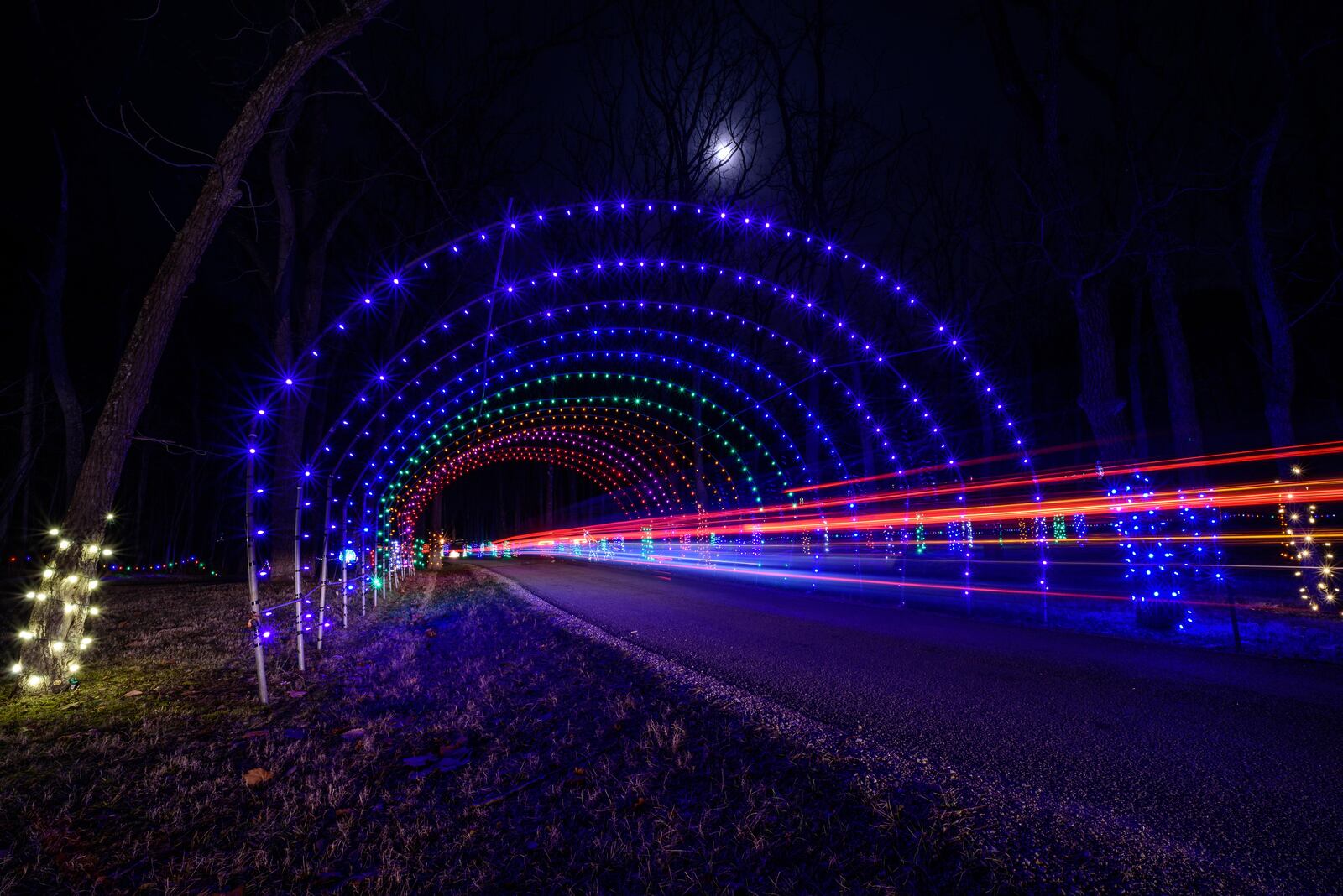 Fort St. Clair's Whispering Christmas light display is located at 135 Camden Road in Eaton. TOM GILLIAM/CONTRIBUTED