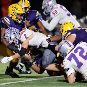 The Springfield High School football team beat Marysville 35-6 on Friday, Oct. 31 at Wildcat Stadium. MICHAEL COOPER / STAFF PHOTO