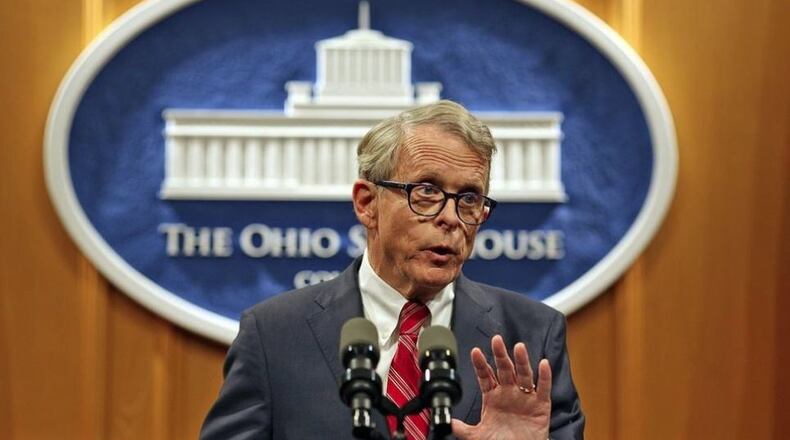Ohio Gov. Mike DeWine’s has ordered state agencies to analyze PFAS in Ohio’s water. When the Dayton Daily News asked the Republican’s office how the governor planned to pay for the analysis and future remediation efforts, his spokesman said it was “premature to speculate on this.” BROOKE LAVALLEY / THE COLUMBUS DISPATCH