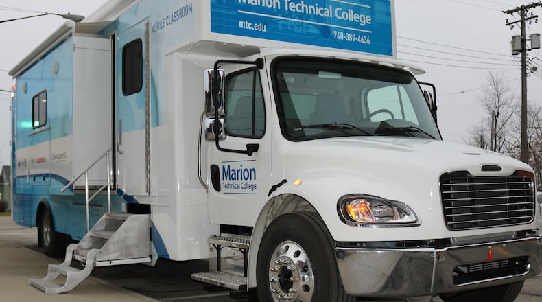 A new mobile manufacturing lab housed at Marion Technical College will be on hand for a pair of job fairs at Triad High School in Champaign County in early May./Submitted