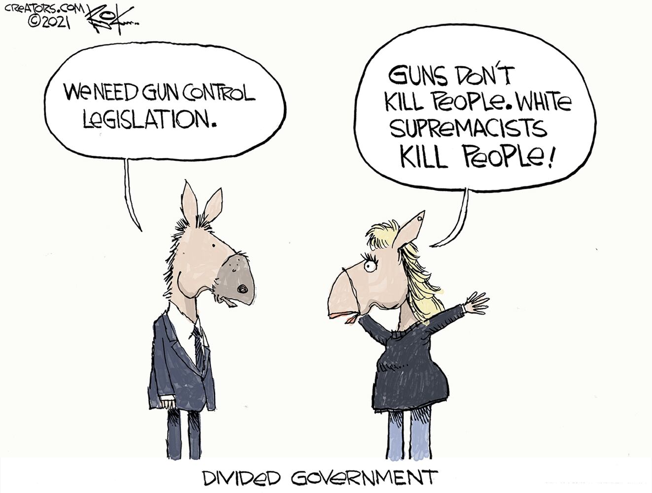 Week in cartoons: Gun control, infrastructure plan and more
