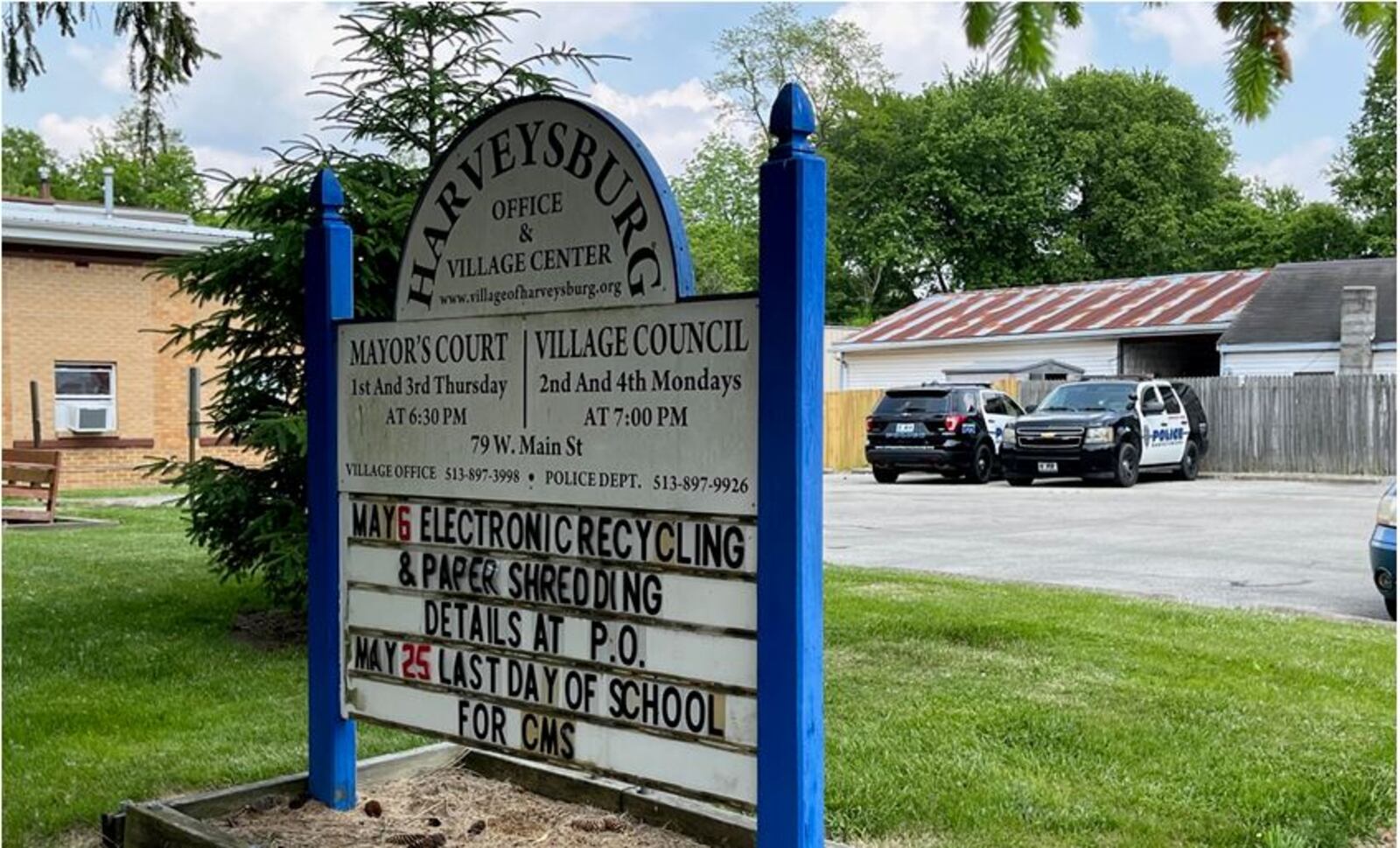 Voters in Harveysburg will decide if the village should surrender its corporate powers and dissolve on Nov. 7. If the vote is approved, the village operations, including its Mayor's Court will be eliminated. ED RICHTER/STAFF