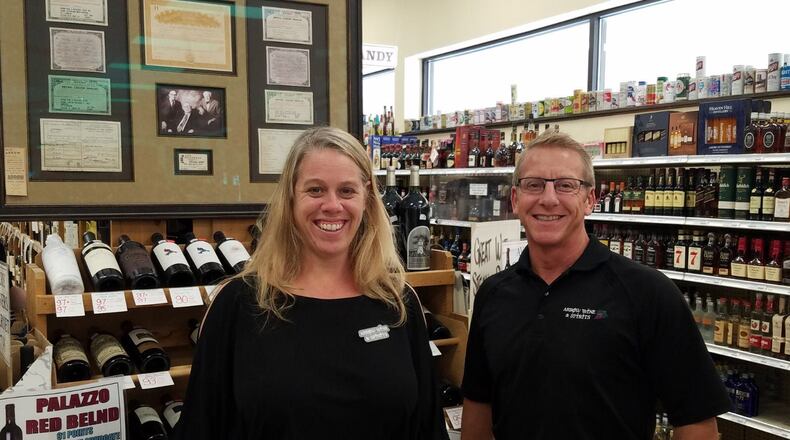 Beth Freyvogel and Mif Frank, third-generation co-owners of Arrow Wine & Spirits