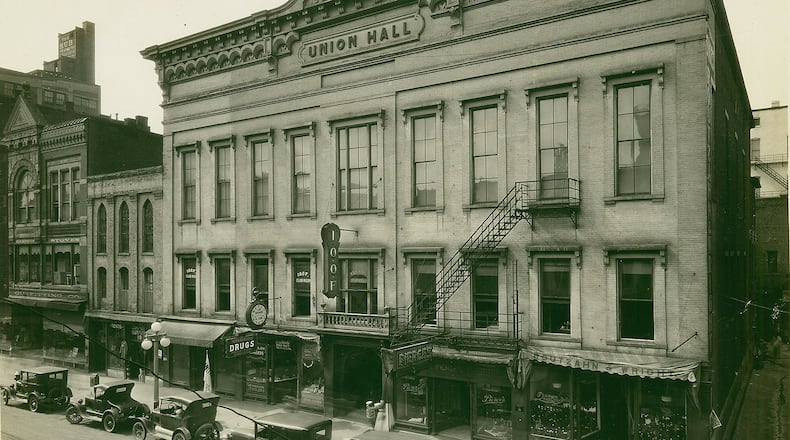 The Union Hall Building, located at 13 ½ S. Fountain, was begun June 27, 1850 and was redone by Springfield I.O.O.F. Lodge #33 in 1874. PHOTO COURTESY OF THE CLARK COUNTY HISTORICAL SOCIETY
