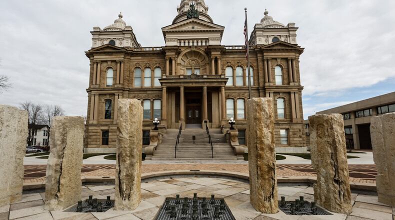 The Miami County Courthouse in Troy. JIM NOELKER/STAFF