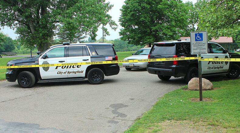 The death of a Huber Heights man found in Virgil Mabra Park in Springfield is being investigated as a homicide. JEFF GUERINI/STAFF