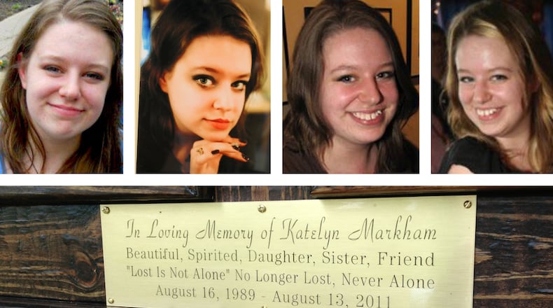 Katelyn Markham was a 22-year-old art student residing in Fairfield, Ohio when she vanished in August 2011. Her skeletal remains were found Aug. 7, 2013 in a remote wooded area in Indiana about 30 miles from her home. FILE/CONTRIBUTED PHOTOS