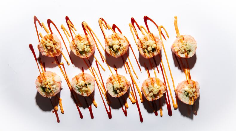 FUSIAN is selling sushi rolls with pink soy wraps for October as it is Breast Cancer Awareness Month. CONTRIBUTED