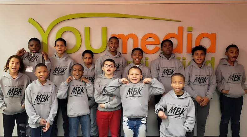 Members of the My Brother’s Keeper (MBK) chapter in the Springfield City School District. Contributed photo