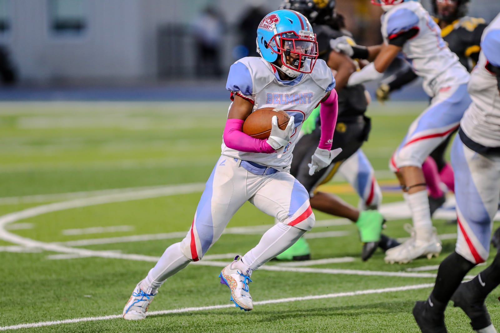 Meadowdale defeated Belmont, 22-2, to win its first City League championship since 1999 at Welcome Stadium on Oct. 23, 2024. Michael Cooper/CONTRIBUTED