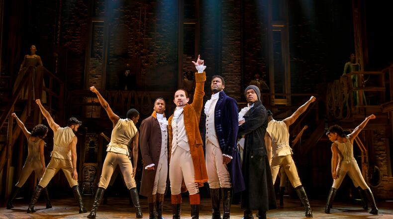 “Hamilton,” which won Tony, Grammy and Olivier Awards and the Pulitzer Prize for Drama, is presented by Premier Health Broadway in Dayton at the Schuster Center in Dayton, January 26 through Sunday, Feb. 6.