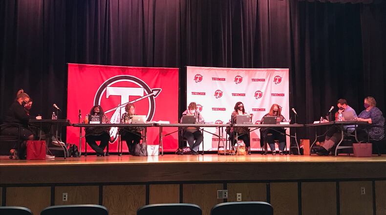 Tecumseh Local School District's Board of Education held their regular meeting on March 23. Brooke Spurlock/Staff.