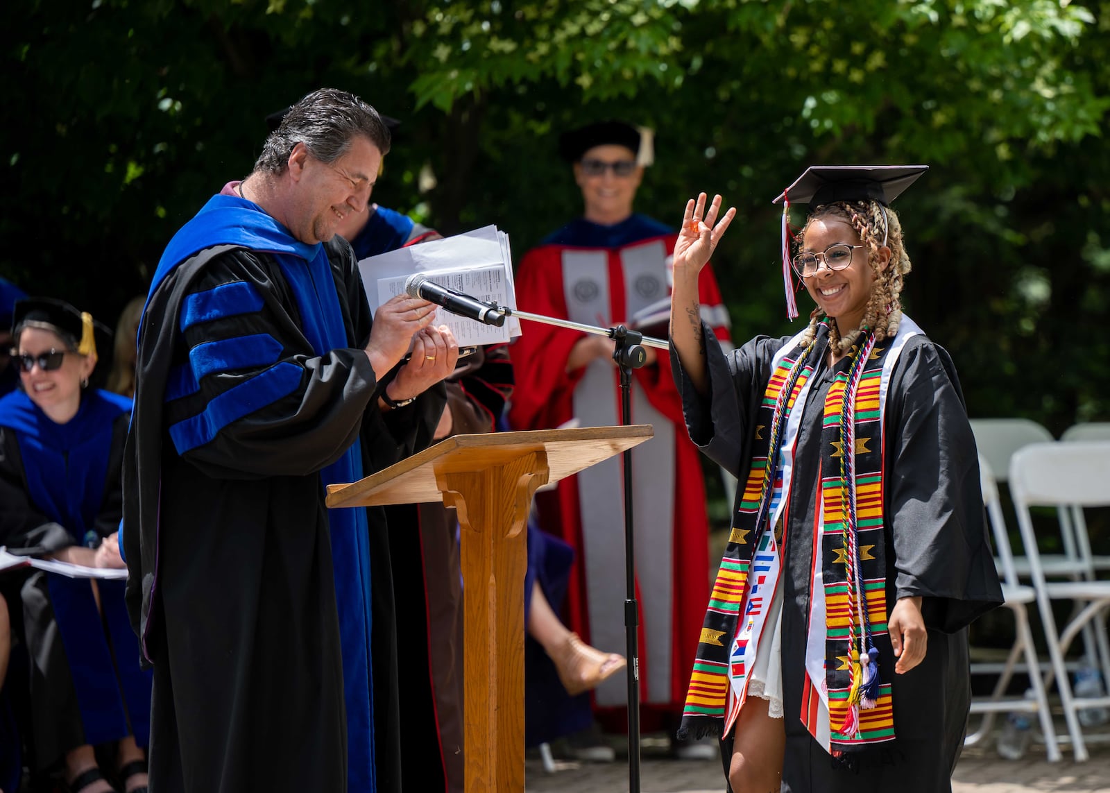 Wittenberg University awarded degrees to more than 300 students at the campus in Springfield on Saturday. Photo courtesy John Coffman Photography