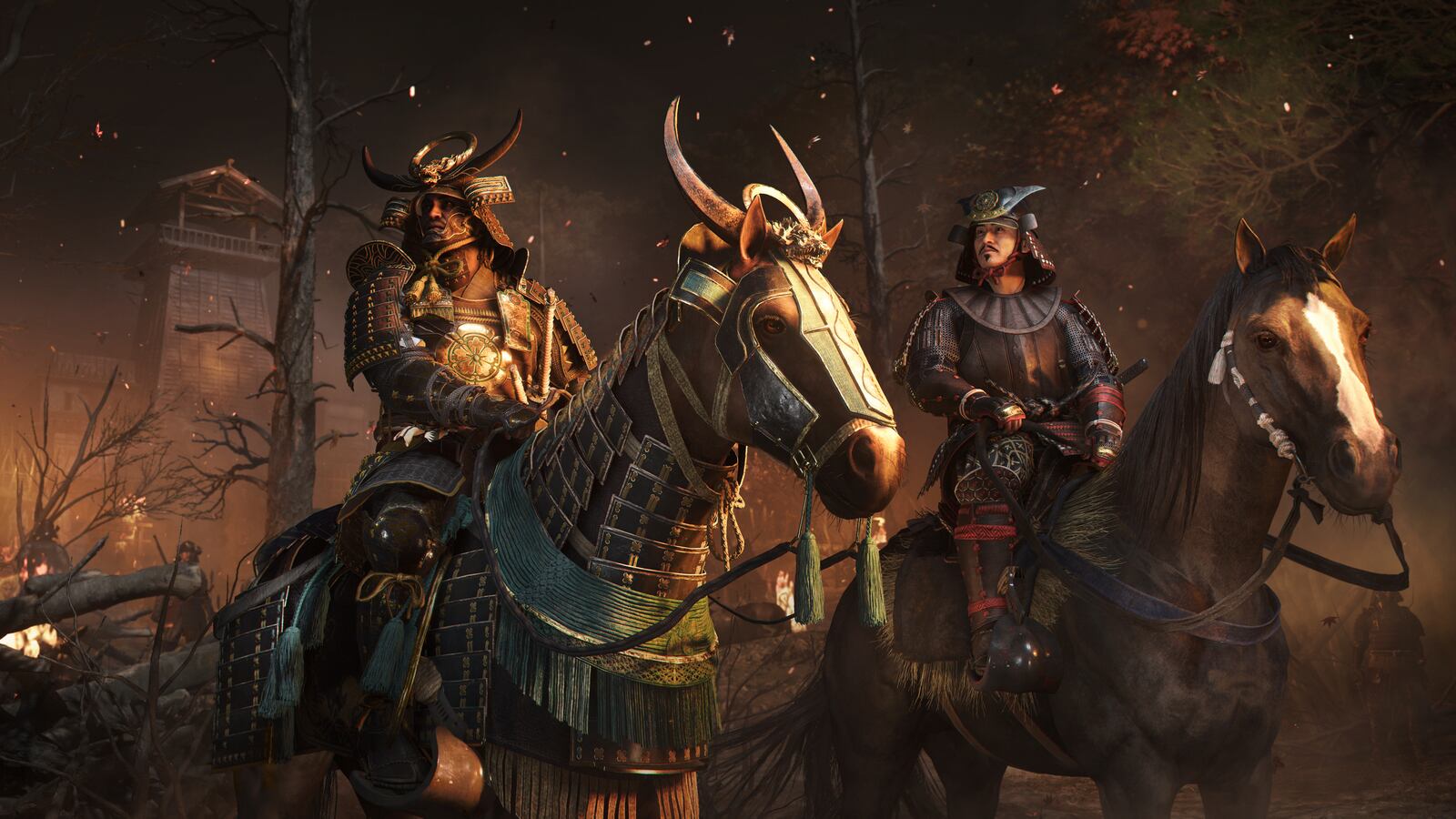 This image provided by Ubisoft shows a scene from the new Assassin's Creed Shadows video game. (Ubisoft via AP)