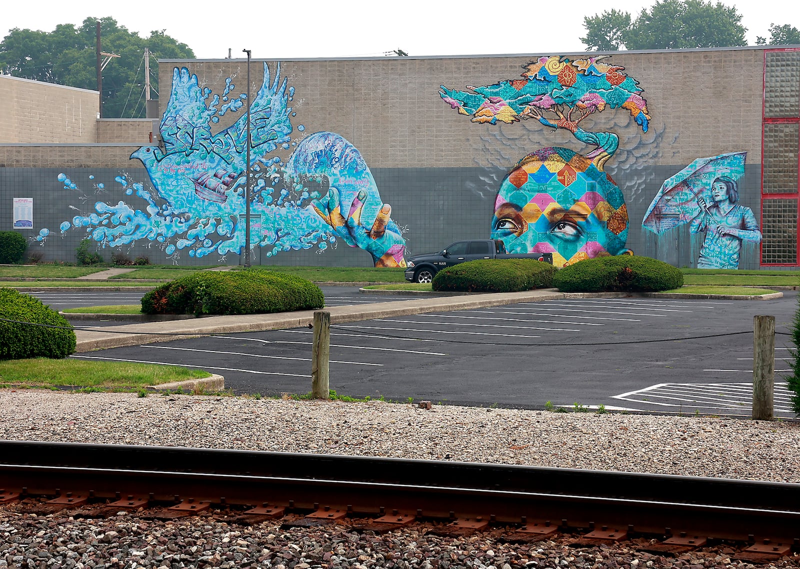 The mural located on the side of the Springfield YMCA. BILL LACKEY/FILE