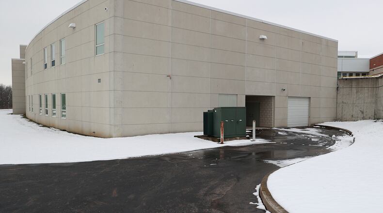 The location in the rear of Springfield High School where the new health clinic will be located. BILL LACKEY/STAFF