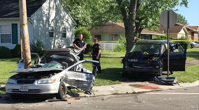 A scene from a crash June 3 that killed Jessica Cydrus. Micah Byrd, 18, has been indicted in Clark County Common Pleas Court in connection to her death. FILE