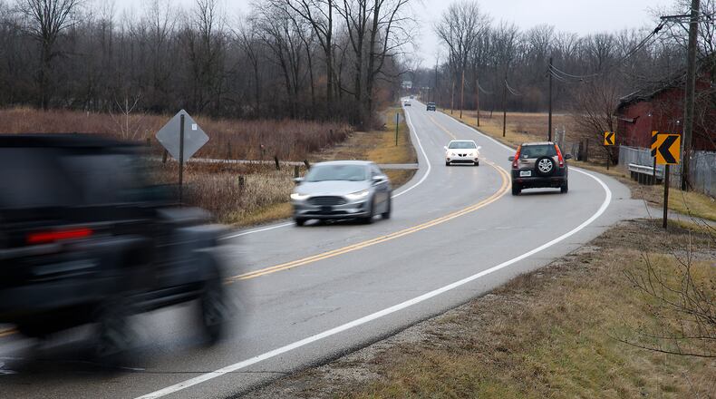 Spangler Road Thursday, Jan. 25, 2024. BILL LACKEY/STAFF