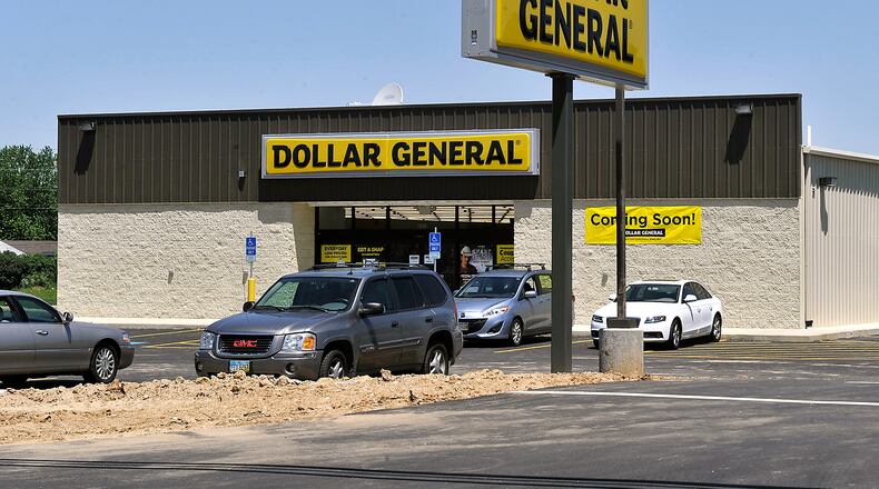 The Dollar General store at 1616 Moorefield Road. The company has added a store at 10458 Marquart Road at Ohio 235 that is now open. Bill Lackey/Staff