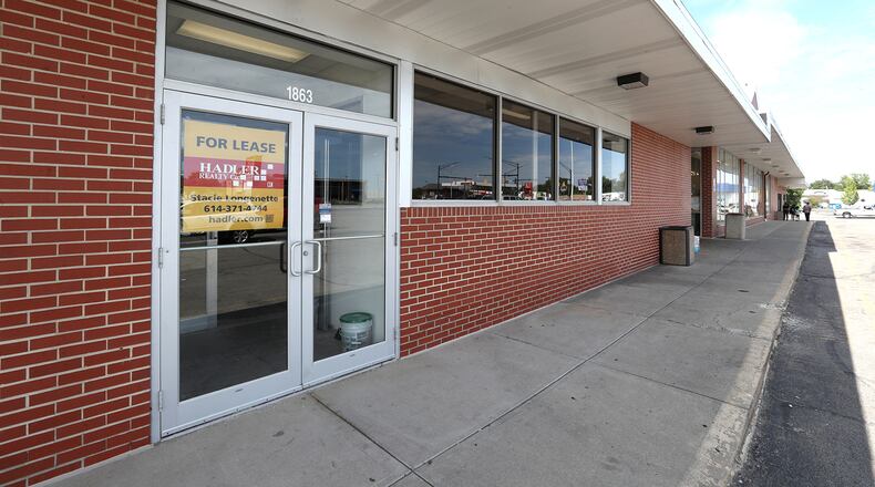The site of the new Village Branch of the Clark County Library. BILL LACKEY/STAFF
