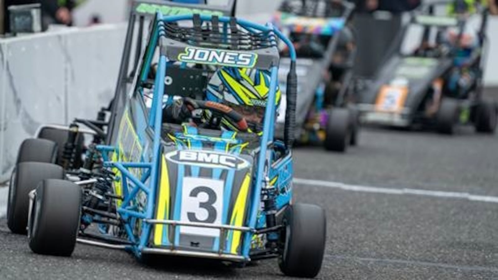 Trevor Jones races his quarter-midget car during a recent race. JESSICA JONES/CONTRIBUTED PHOTO