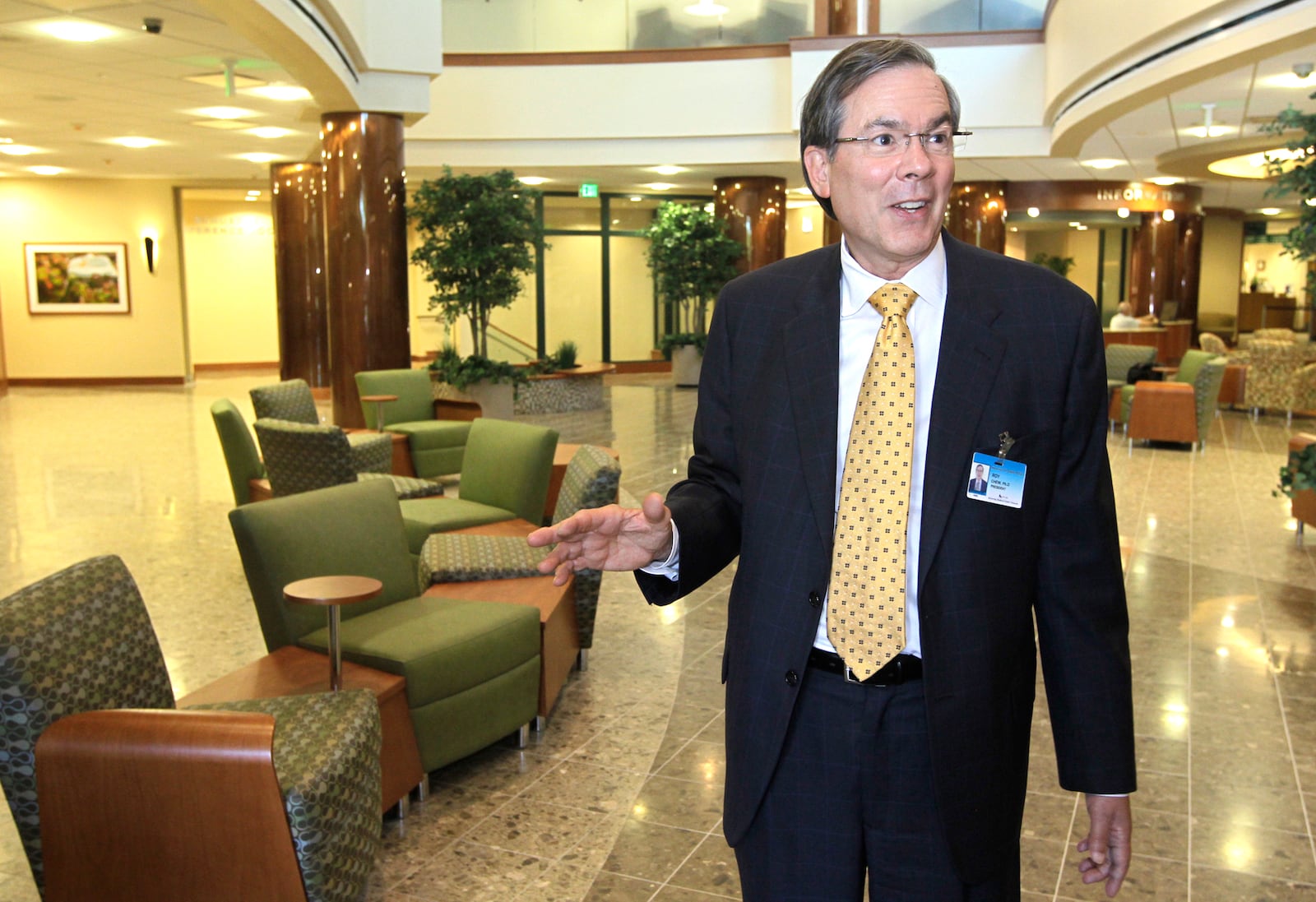 Roy Chew in a 2010 file photo. Chew, Kettering Health president from 2015 through February 2029, received $241,180 in improper "excess benefits" from the hospital network, according to Kettering Health IRS filings that say Chew corrected the issue with a $99,819 partial payment. TY GREENLEES/STAFF