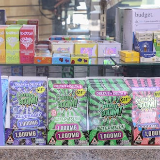 Local smoke shops, like Smoker's Saver on South Smithville Road, were offering deep discounts for the hemp-derived THC products following a now-blocked executive order from Gov. Mike DeWine that banned the products outright. BRYANT BILLING / STAFF