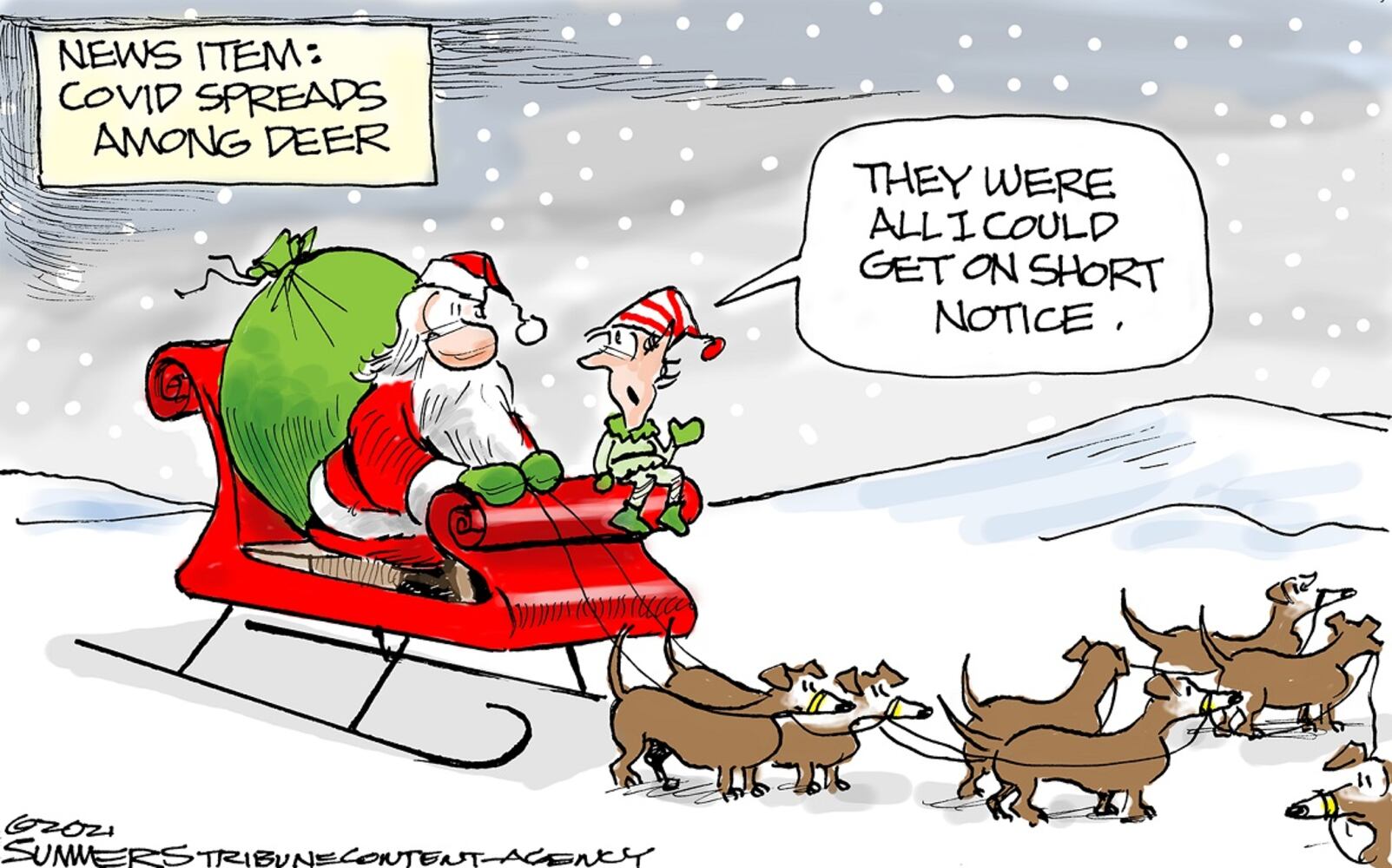 WEEK IN CARTOONS: Omicron Christmas, Joe Manchin and more