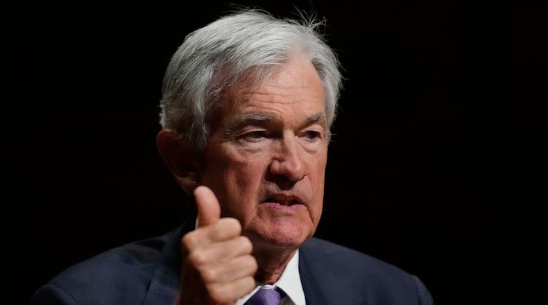Federal Reserve Chair Jerome Powell addresses students at Harvard University, Monday, March 30, 2026, in Cambridge, Mass. (AP Photo/Charles Krupa)