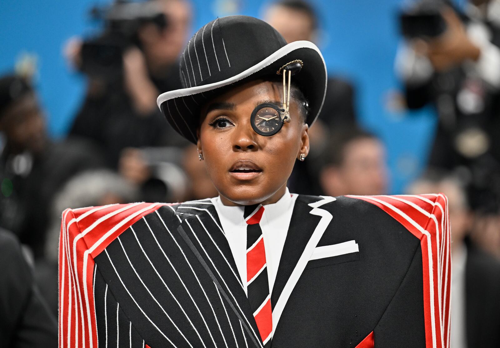 Janelle Monae attends The Metropolitan Museum of Art's Costume Institute benefit gala celebrating the opening of the "Superfine: Tailoring Black Style" exhibition on Monday, May 5, 2025, in New York. (Photo by Evan Agostini/Invision/AP)