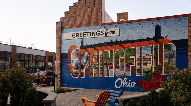 Downtown Springfield, Ohio, Oct. 6, 2024. Thousands of Haitians have settled in the city, and the majority of them have lawful status, often through the Temporary Protected Status program. (Erin Schaff/The New York Times)