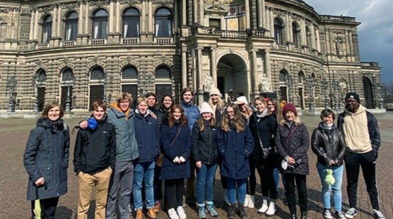 Wittenberg University has added a new major in international business to follow current trends and equip students to solve issues on a global scale. Here, students visited Dresden, Germany in spring semester of 2022. Contributed