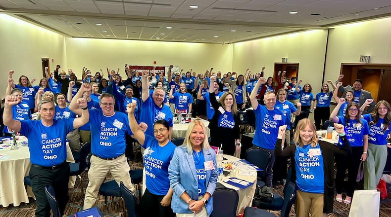 Ohio cancer survivors participating in the American Cancer Society Cancer Action Network's Ohio Advocacy Day in Columbus on April 29, 2025. PROVIDED
