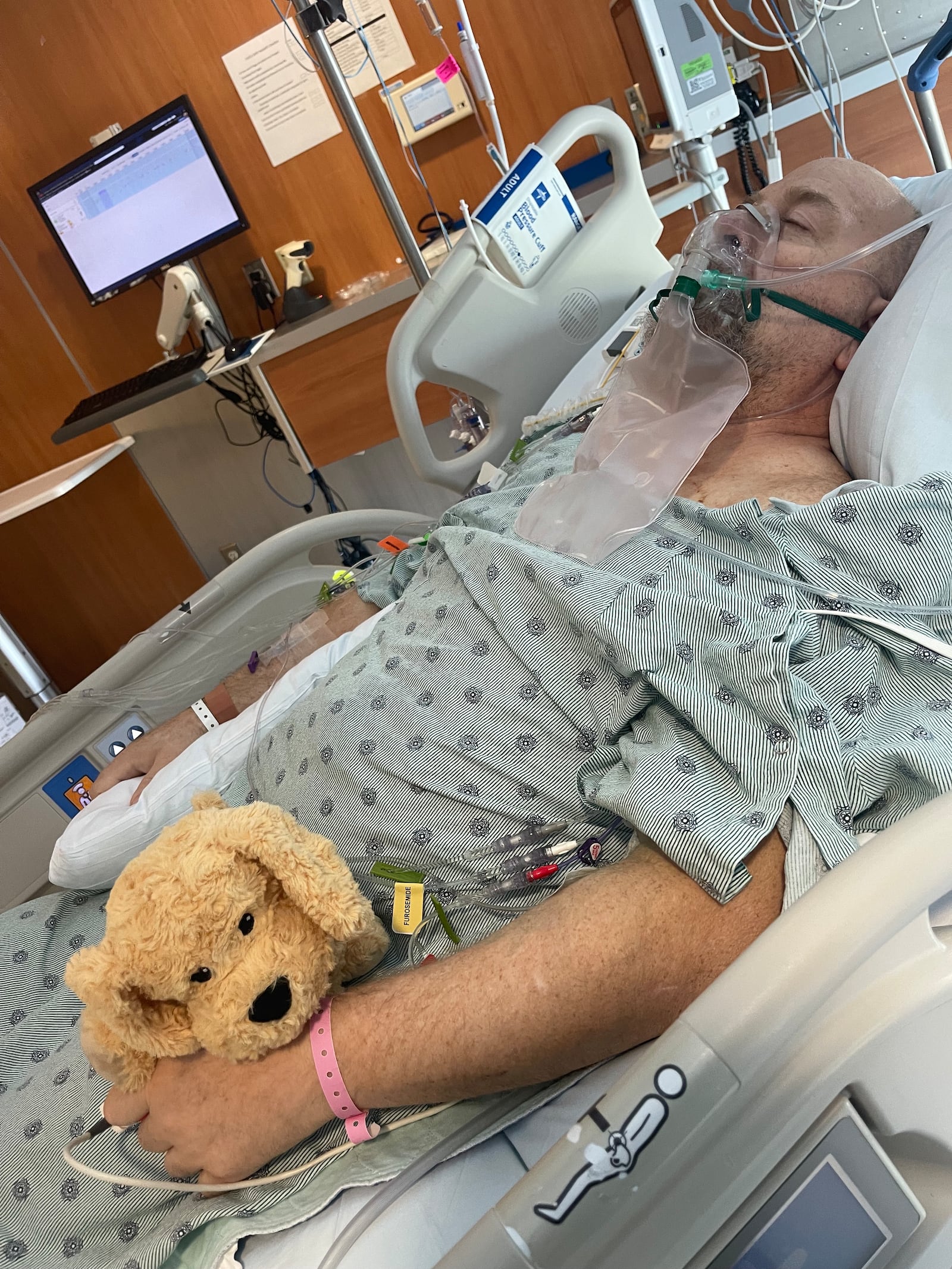Franco Gallo of New Carlisle is in The Christ Hospital in Cincinnati. His family is staying nearby. KAREN GALLO / CONTRIBUTED