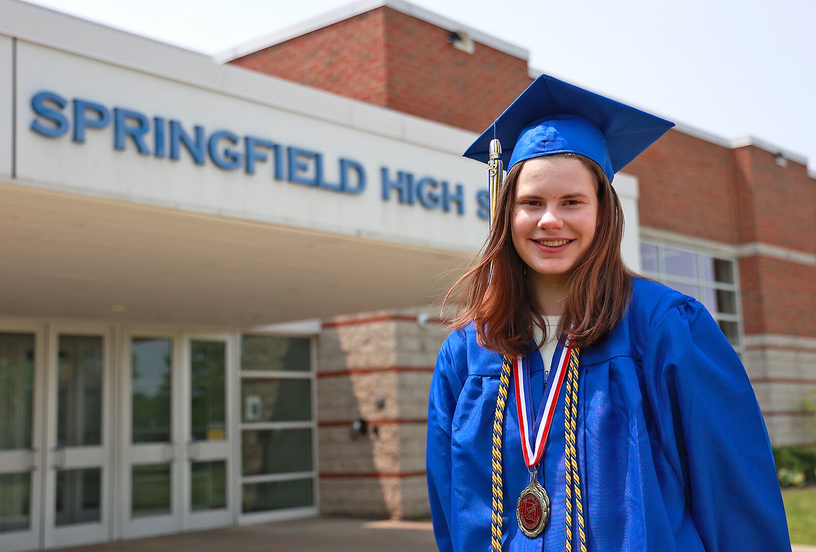Leeza Wheeler, a graduating senior from Springfield High School, is shown Thursday, May 18, 2023. BILL LACKEY/STAFF