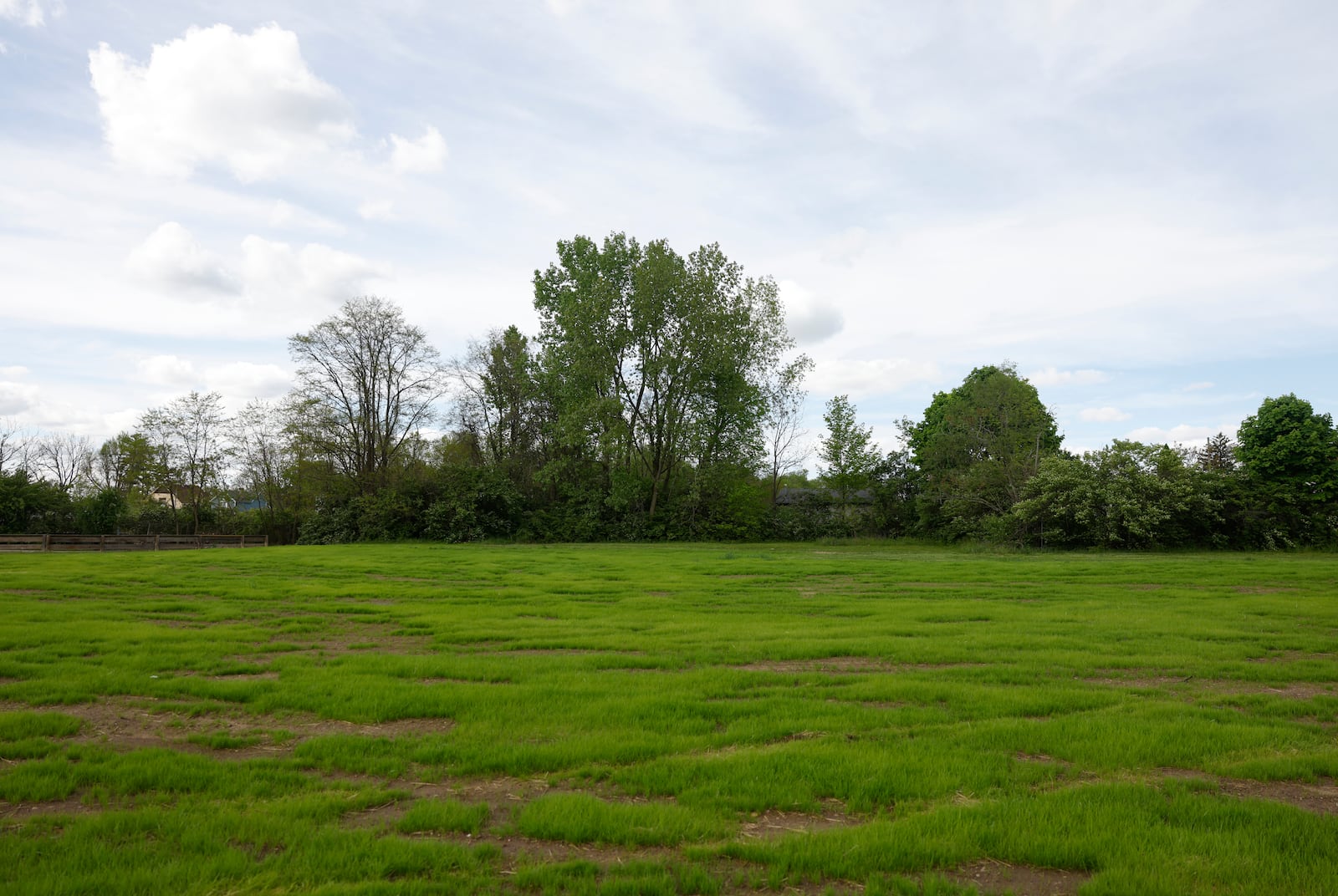 An area being built as a community park as part of a Clark County Land Bank neighborhood project on Tuesday, May 6, 2025, at Euclid Avenue. JOSEPH COOKE/STAFF