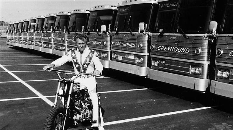 From the world’s largest, wooden roller coaster – The Beast – to the 1984 unveiling of America’s then first stand-up, steel looping roller coaster – King Cobra, Kings Island has notched many pioneering thrill ride firsts. But the amusement park has also been the site of events including the 1975, nationally televised stunt that saw daredevil Evel Knievel, pictured, successfully jumping over 14 Greyhound buses with his motorcycle in the Kings Island parking lot. (Photo Provided By Kings Island\Journal-News)